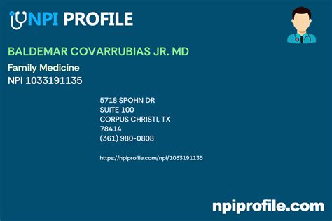 BALDEMAR COVARRUBIAS JR. MD, NPI 1033191135 .